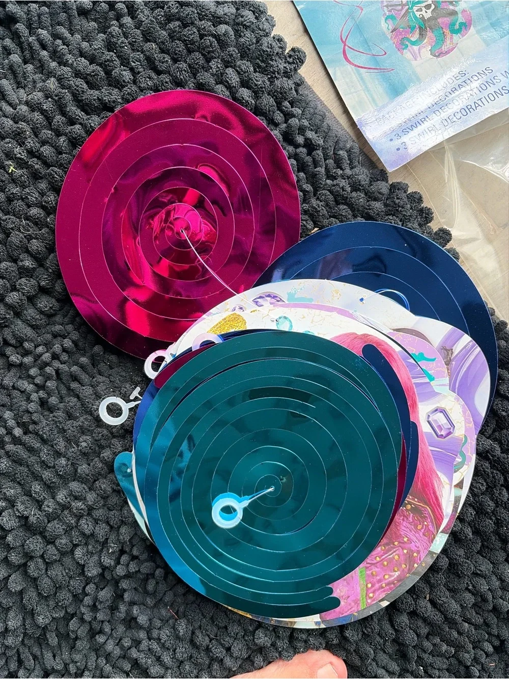 Amscan Rainbow Tie-Dye Peace Sign Wall Decor Kit